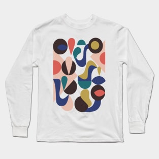 Amalgam 2 - Abstract Motif Long Sleeve T-Shirt